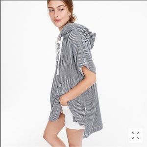 J.Crew Striped Cozy Beach Poncho Coverup XS/S